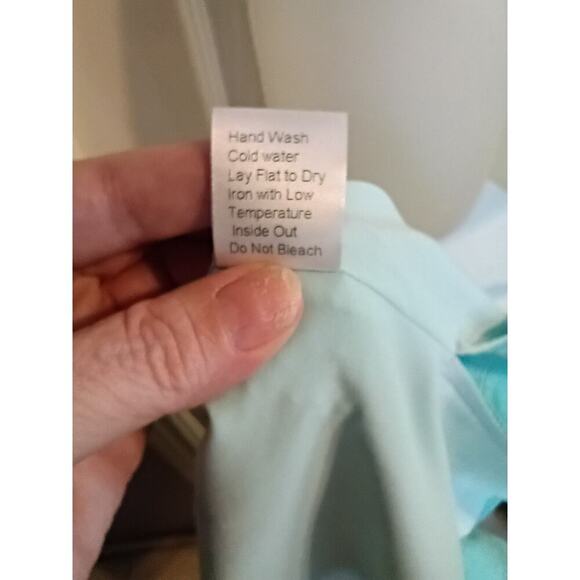 Ming Wang Button Up Top Mint Green Sz L Lagonlook Office Career - Picture 6 of 6